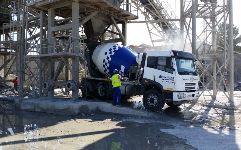 Kranzle truck wash machine for cleaning concrete