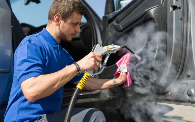 Tecnovap Steam Cleaner for Car wash application