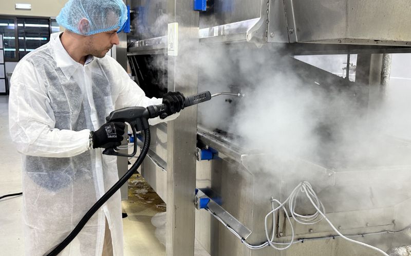 Industrial steam cleaning