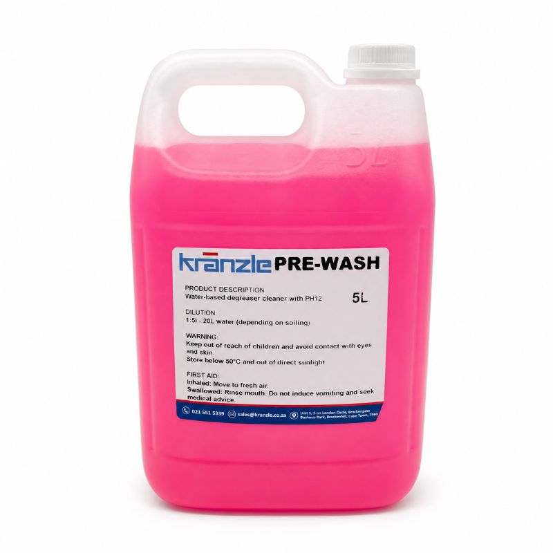Chemical pre wash